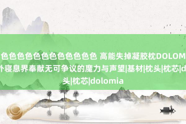 色色色色色色色色色色色色 高能失掉凝胶枕DOLOMIA在海外寝息界奉献无可争议的魔力与声望|基材|枕头|枕芯|dolomia